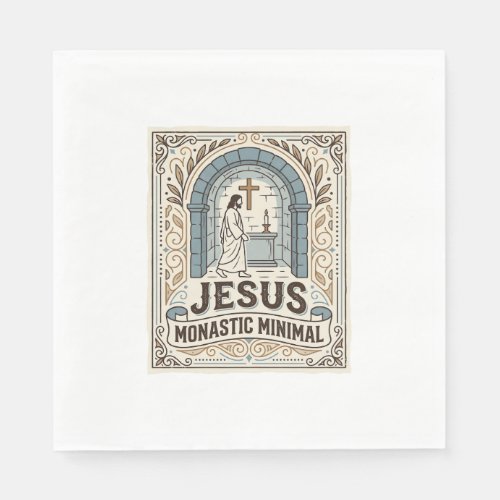 Jesus Monastic Minimal Jesus Monastic Minimal Chri Napkins