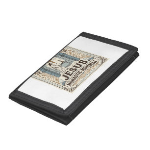 Jesus Monastic Minimal Jesus Monastic Minimal Chri Tri-fold Wallet