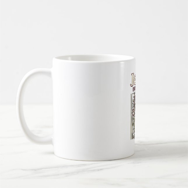 Jesus Monogram Initial Faith Jesus Monogram Initia Coffee Mug (Left)
