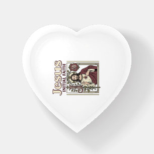 Jesus Monogram Initial Faith Jesus Monogram Initia Paperweight