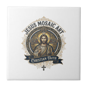 Jesus Mosaic Art Jesus Mosaic Art Christian Faith  Ceramic Tile
