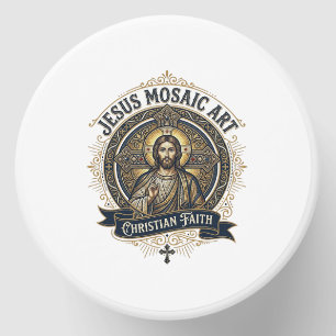 Jesus Mosaic Art Jesus Mosaic Art Christian Faith Mini Candle Favors