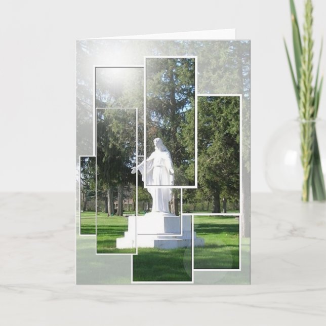 Jesus Mosaic Greeting Card All Occasion (Front)