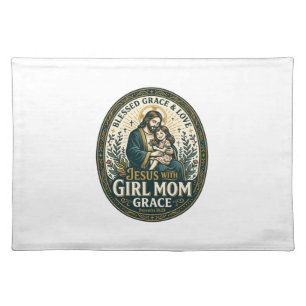 Jesus Motherhood Micro Identities Shirt Faith Base Cloth Placemat