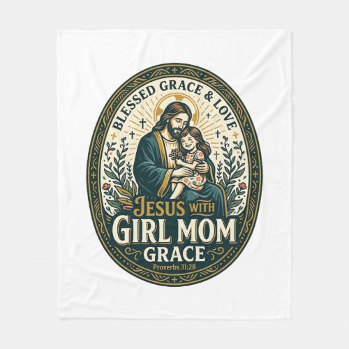 Jesus Motherhood Micro Identities Shirt Faith Base Fleece Blanket