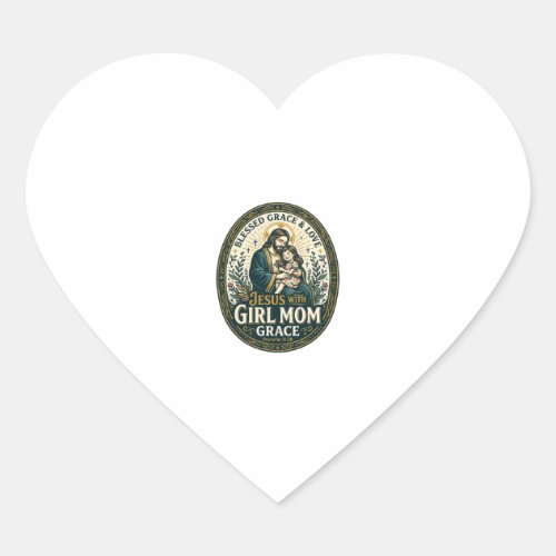Jesus Motherhood Micro Identities Shirt Faith Base Heart Sticker