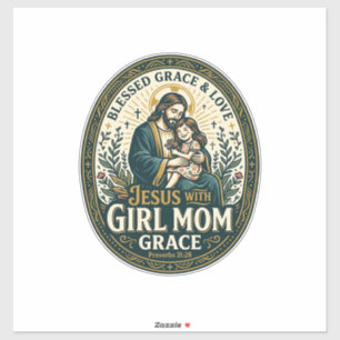 Jesus Motherhood Micro Identities Shirt Faith Base Sticker