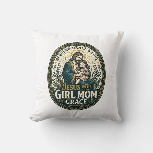 Jesus Motherhood Micro Identities Shirt Faith Base Throw Pillow