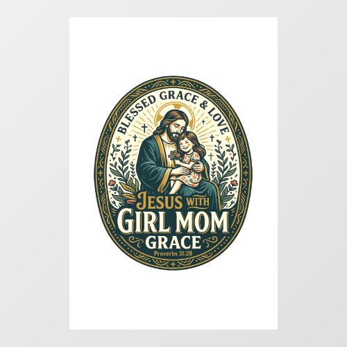 Jesus Motherhood Micro Identities Shirt Faith Base Window Cling