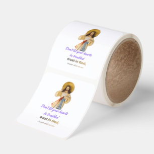 Jesus' Motto Square Sticker