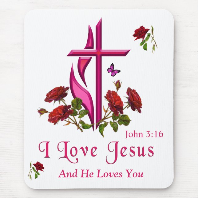 Jesus  mouse pad (Front)