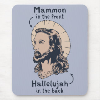 Jesus Mullet Mouse Pad