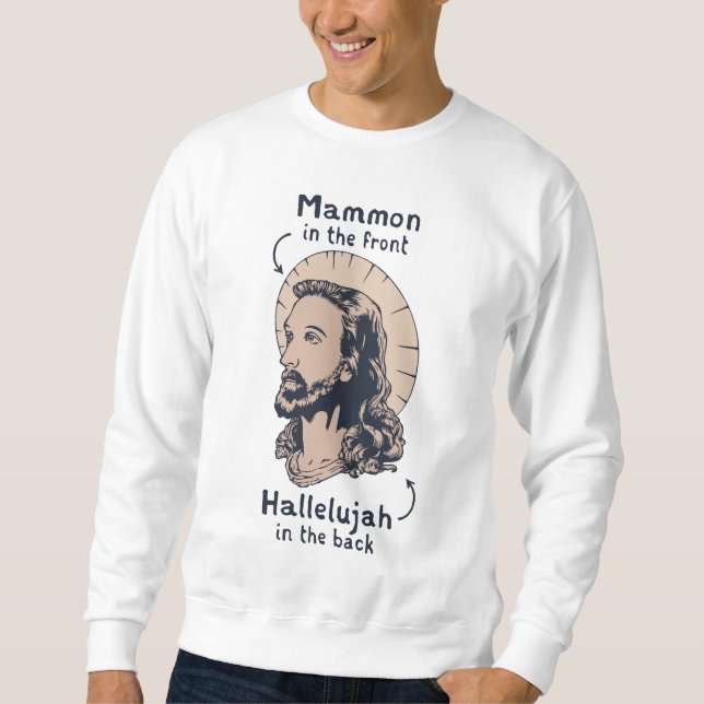 Jesus Mullet Sweatshirt (Front)