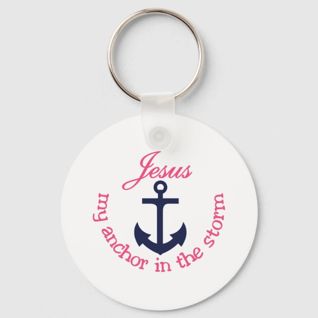 Jesus My Anchor Keychain (Front)