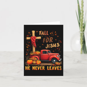 Jesus My Favourite Season Fall Christian Thanksgiv Card