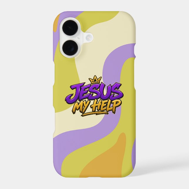 Jesus my help iPhone case (Back)