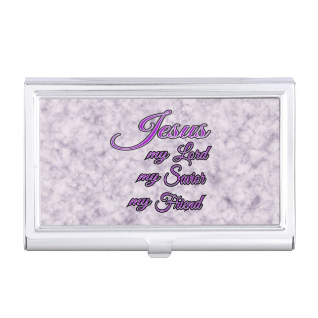 Jesus My Lord, My Savior, My Friend Business Card  Business Card Case (Front)