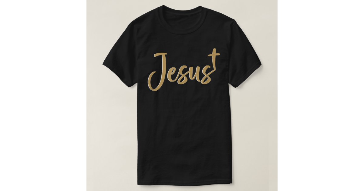 Mens The Redeemer Black Cotton Regular T-Shirts