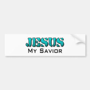 Jesus my savior bumper sticker