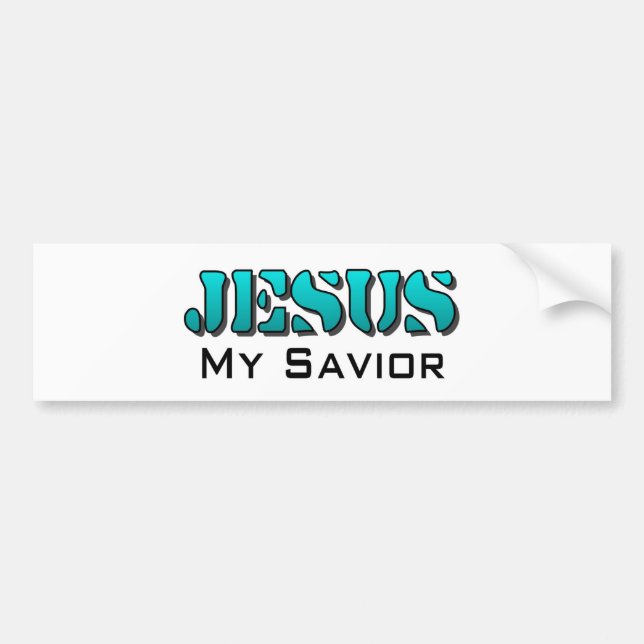 Jesus my savior bumper sticker (Front)