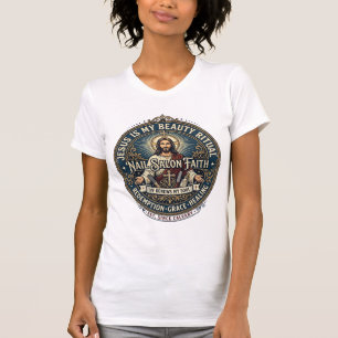 Jesus Nail Tech Nail Artist T-Shirt Inspirational