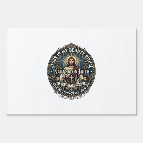 Jesus Nail Tech Nail Artist T-Shirt Inspirational Sign