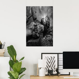 Jesus nailed to the cross poster