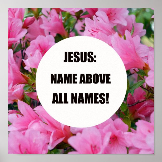Jesus: Name above all names! Poster (Front)