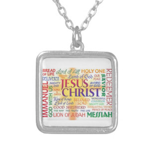 JESUS - name above all names Silver Plated Necklace