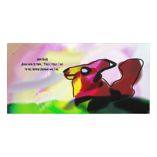 Jesus name  door sign (Classic Front)