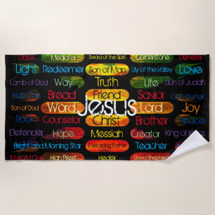 Jesus Names and Attributes Yoga Mat