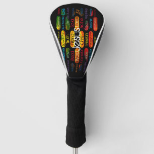 Jesus Names Multi-color Golf Head Cover