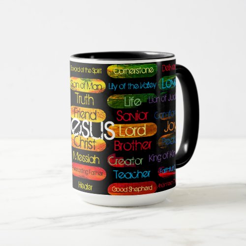 Jesus Names Multi_color Mug