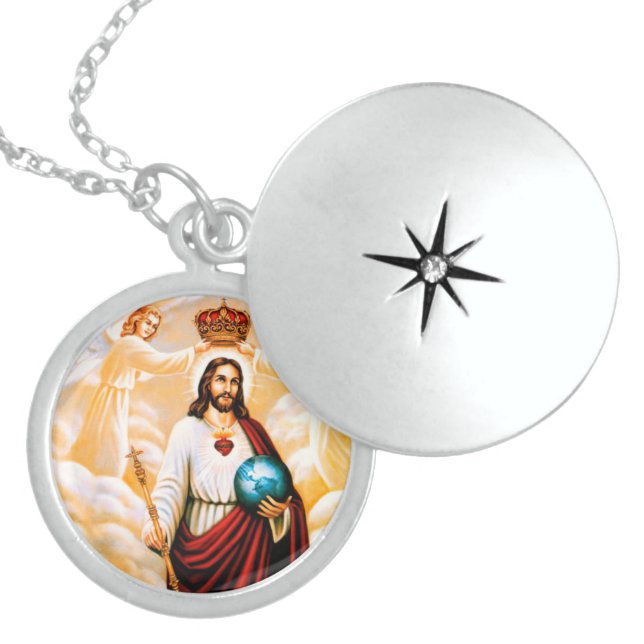 Jesus Neckless Locket Necklace (Front)