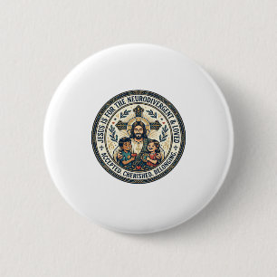 Jesus Neurodivergent Encouragement T-Shirt Inspira Button