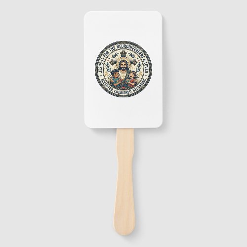 Jesus Neurodivergent Encouragement T-Shirt Inspira Hand Fan