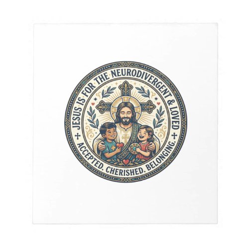 Jesus Neurodivergent Encouragement T-Shirt Inspira Notepad