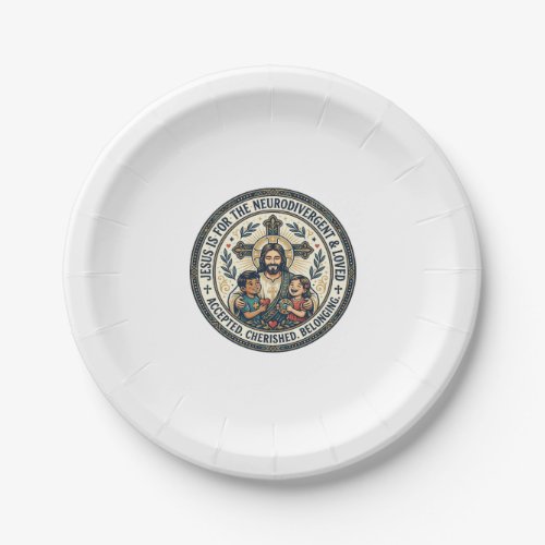 Jesus Neurodivergent Encouragement T-Shirt Inspira Paper Plates