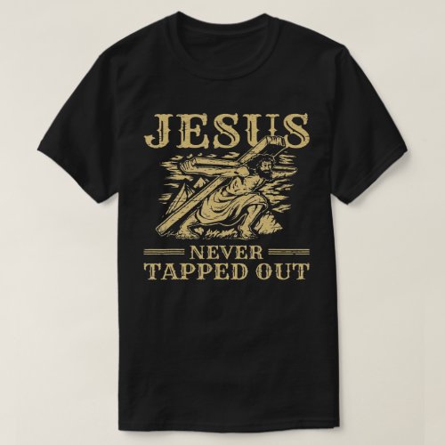 Jesus Never Tapped Out Resurrection Sunday Rabbit T_Shirt