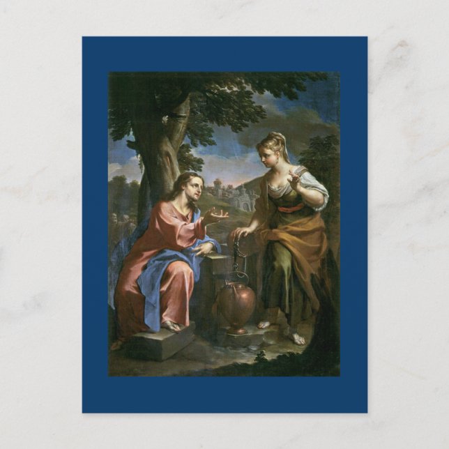 Jesus Offers Living Water Postcard (Front)