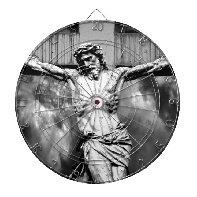 Jesus on a Cross Dart Board (Front)