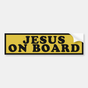 Jesus On Board Bumper Sticker