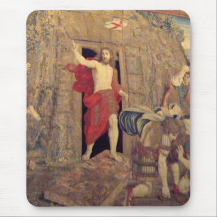 Jesus on Resurrection Tapestry in the Vatican Mouse Pad