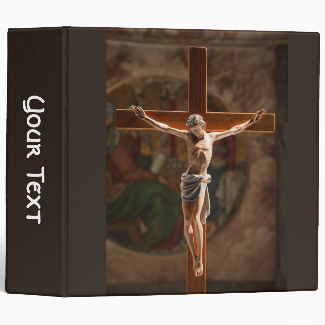 Jesus on the Cross 3 Ring Binder (Front/Spine)