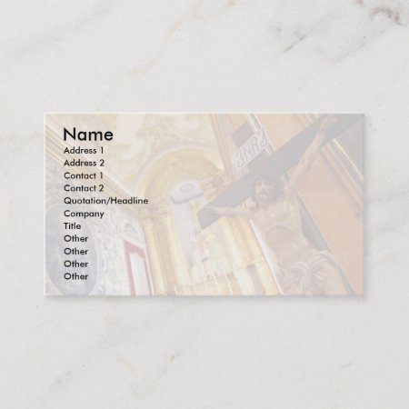 Jesus On The Cross Business Card