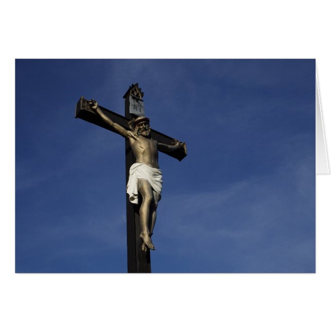 Jesus On The Cross Cards (Front Horizontal)