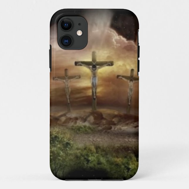 JESUS ON THE CROSS Case-Mate iPhone CASE (Back)