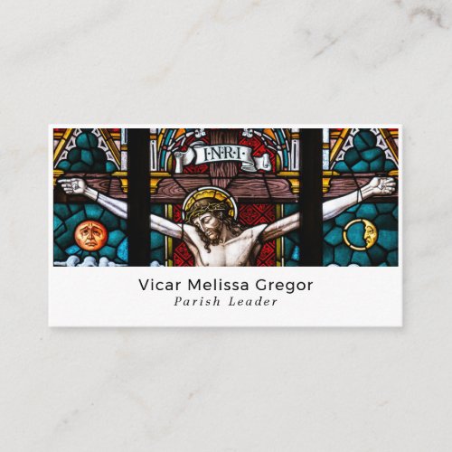 Jesus on the Cross Christianity Religious Business Card