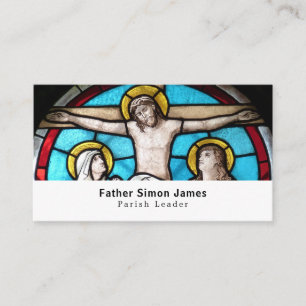 Jesus on the Cross, Christianity, Religious Business Card