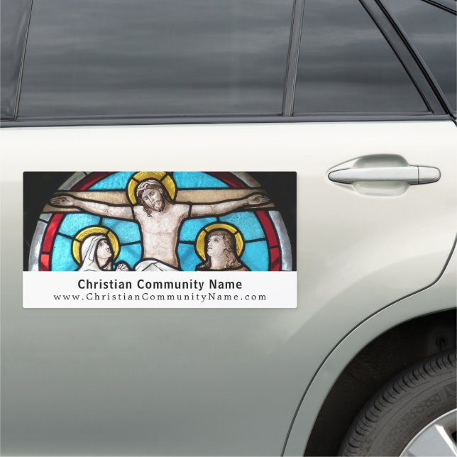 Jesus on the Cross, Christianity, Religious Car Magnet (In Situ)